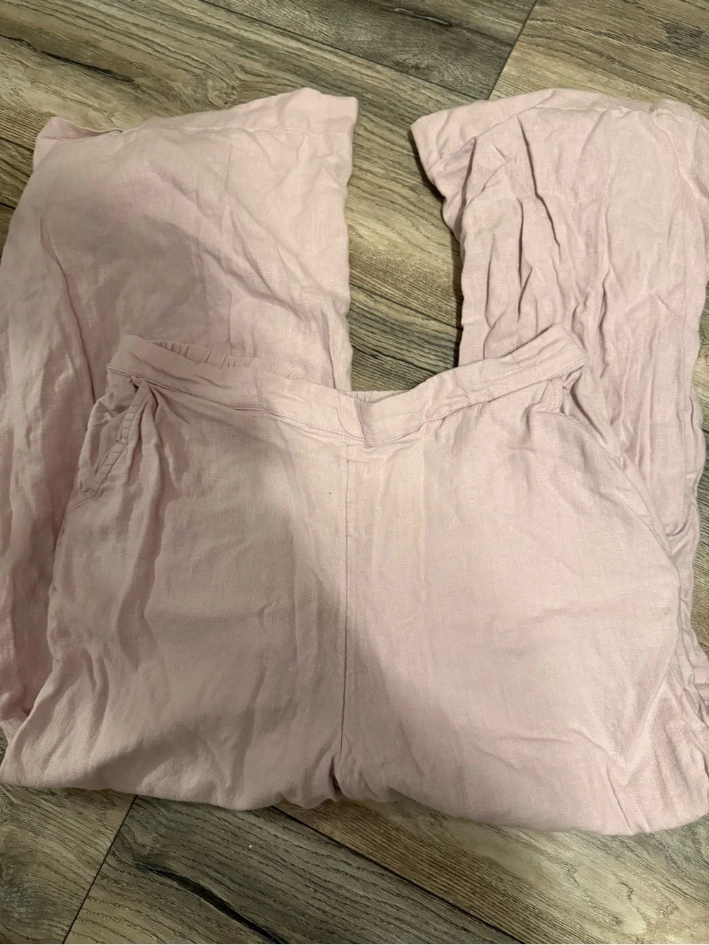 Free People Pale Lilac Linen Tank Top and Pants